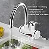 Electric tap fitted  ,Water Heater And Tankless Fast Water Heating Tap, Instant Hot Kitchen Faucet - With Digital Display, Instant Electric Water Geyser For Bathroom Household